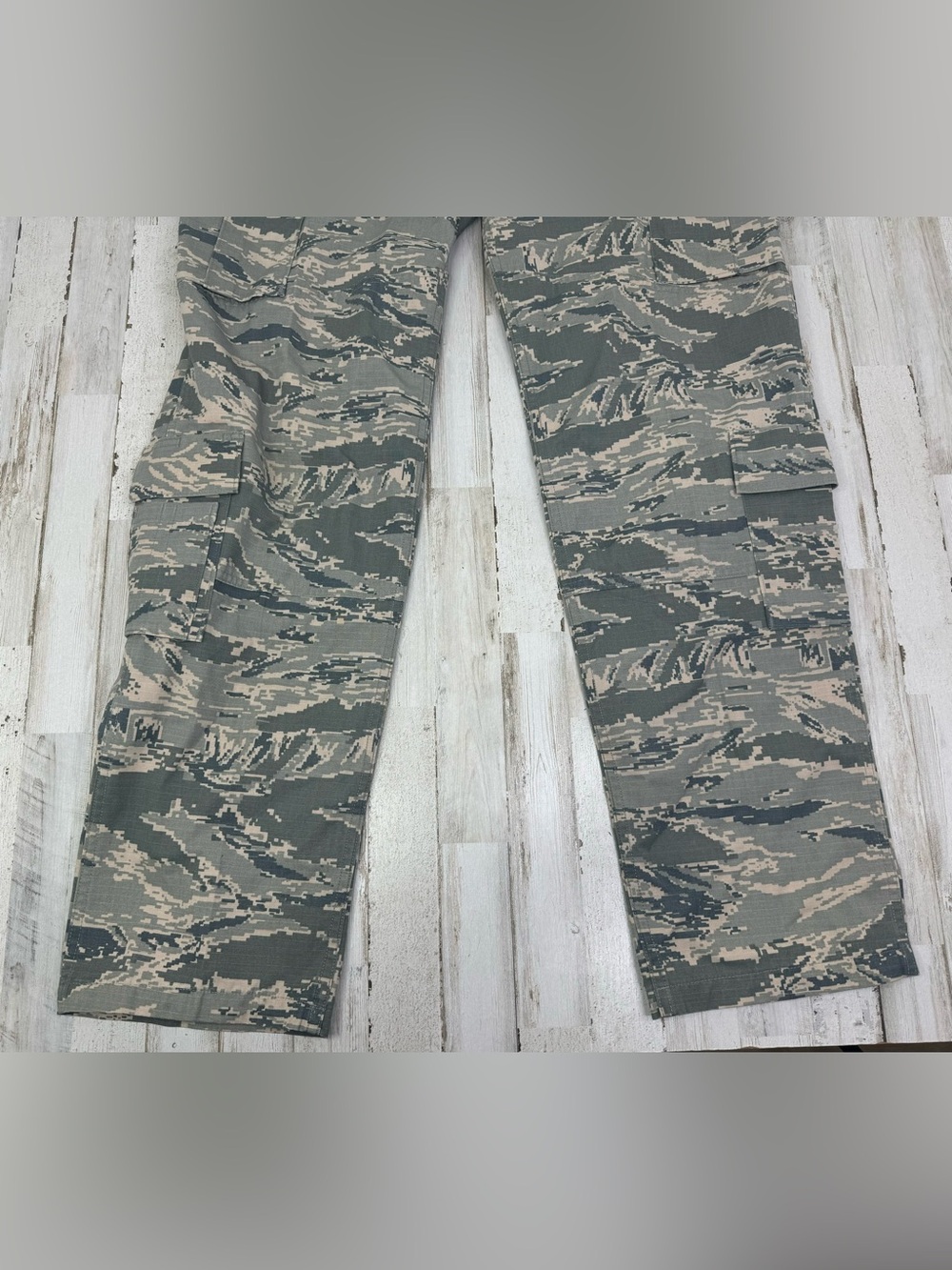 US Air Force Pant Mens 32L (32x35) Camo Cargo Tapered Military Uniform Combat - Picture 3 of 9